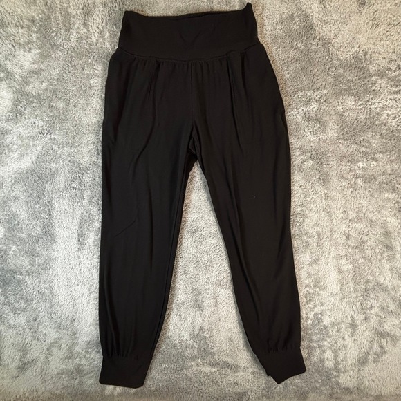 Athleta Pants - Athleta Cruise Jogger Powervita Black High Rise Tapered Activewear Pants Size M